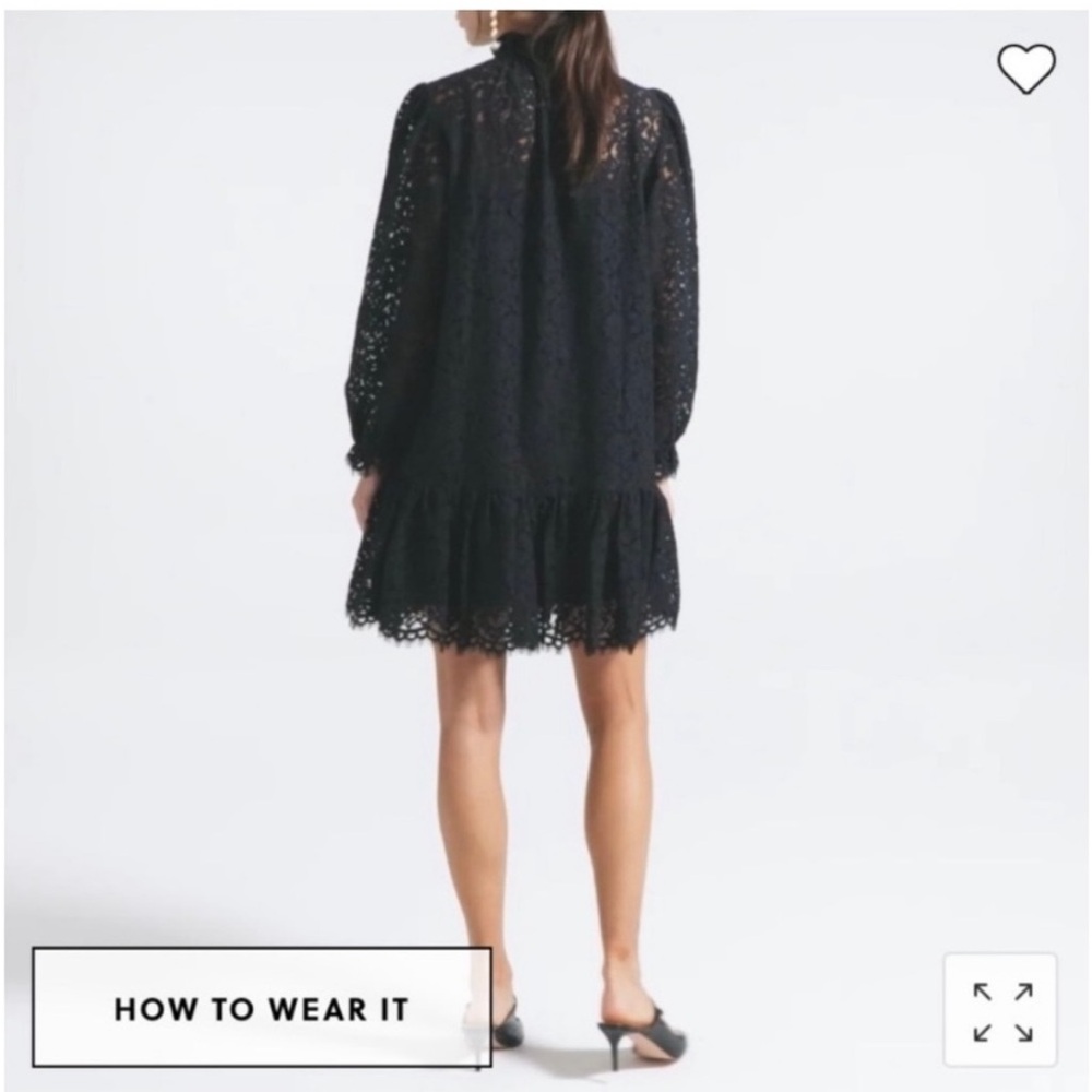 J. Crew Ruffleneck Lace Dress - Picture 10 of 10